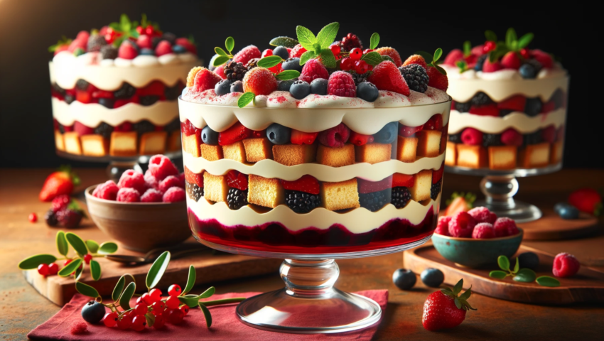 Mistletoe Mixed Berry Trifle